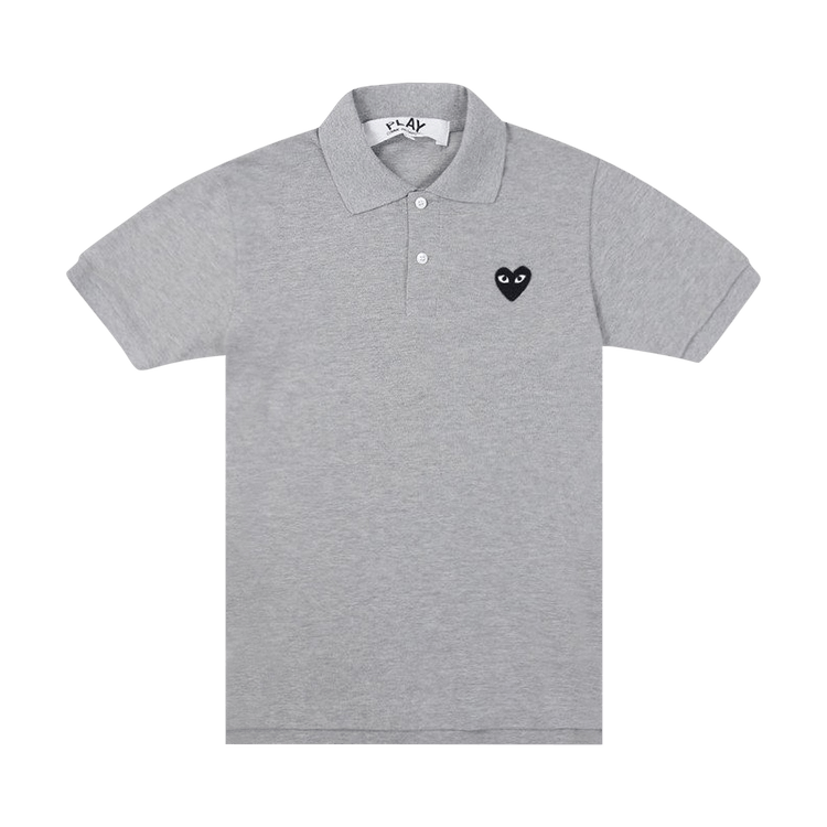 Comme des Garçons PLAY Black Emblem Polo Shirt "Grey"