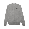 Comme des Garçons PLAY Heart Wool Cardigan "Gray"