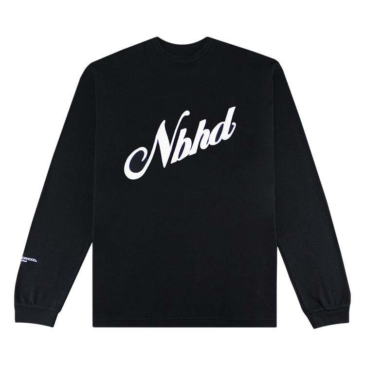 Neighborhood Script Pullover "Black"
