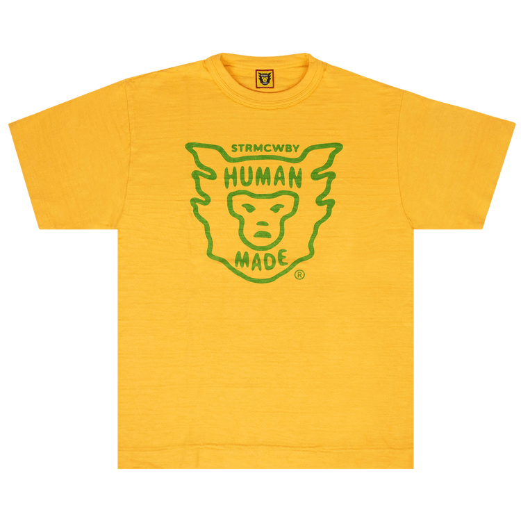 Human Made Face Logo Short-Sleeve T-Shirt "Yellow/Green"