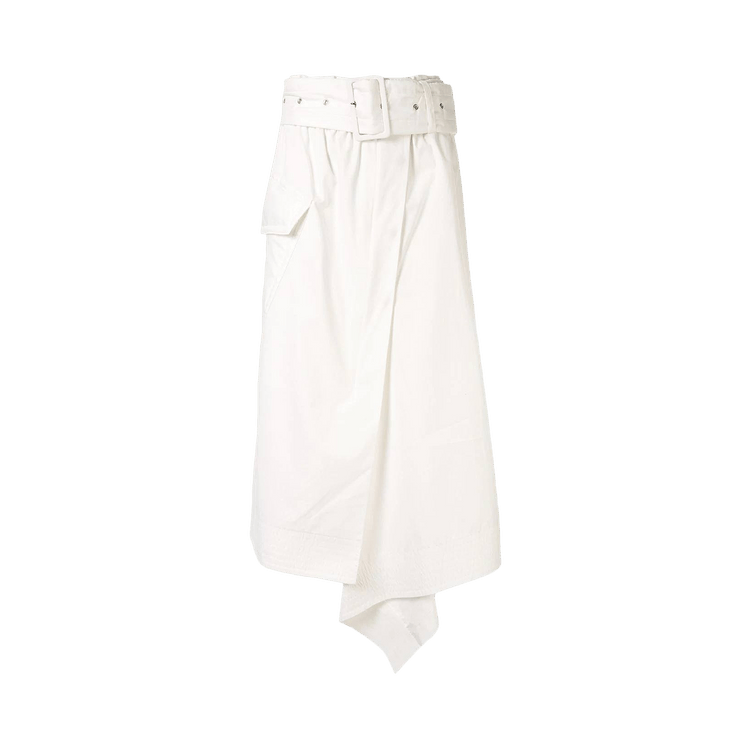 Sacai Asymmetric Midi Skirt "Off White"