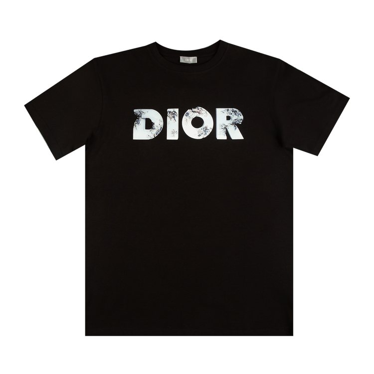 Dior x Daniel Arsham Eroded Logo 3D Print Tee "Black"