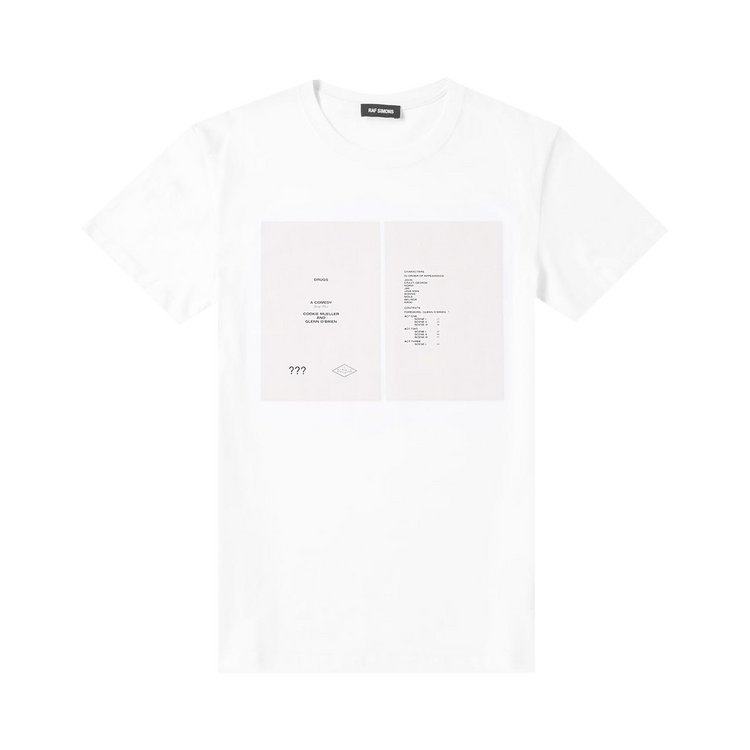 Raf Simons Drugs Cover Slim Fit T-Shirt "White"