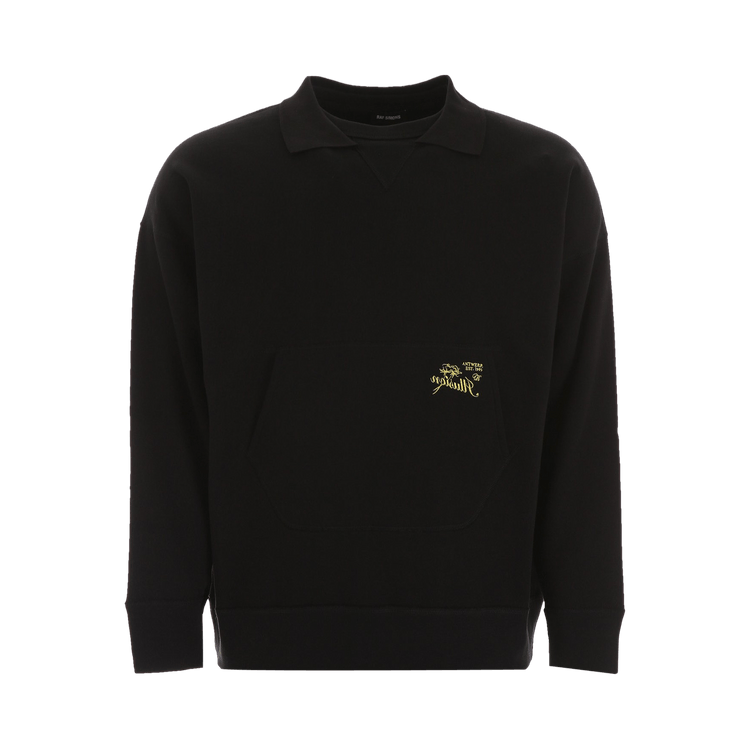 Raf Simons Illusion Embroidered Sweatshirt "Black"