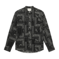 Greg Lauren Classic Studio Jacket In Paisley Print "Black"