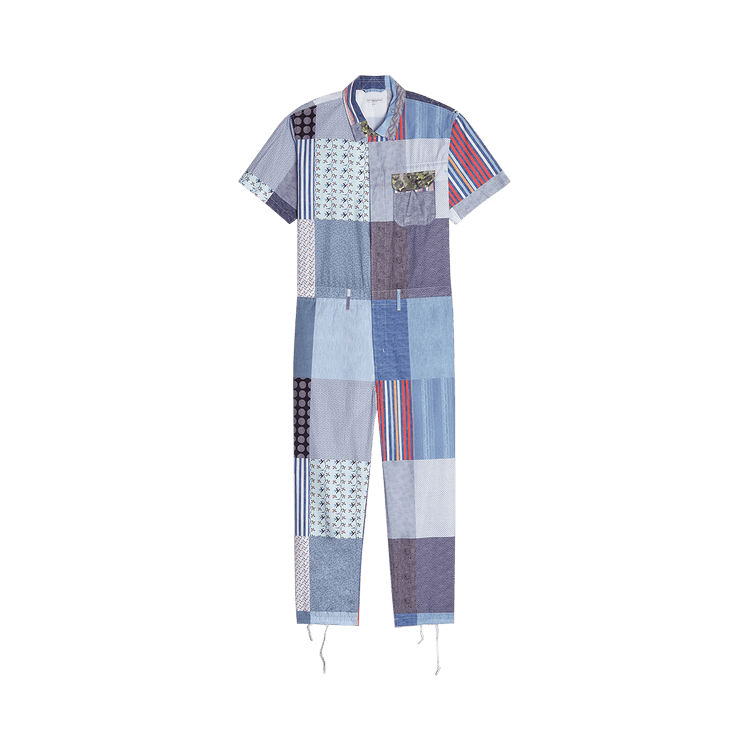 Engineered Garments Print Combi Suit "Square Patchwork"