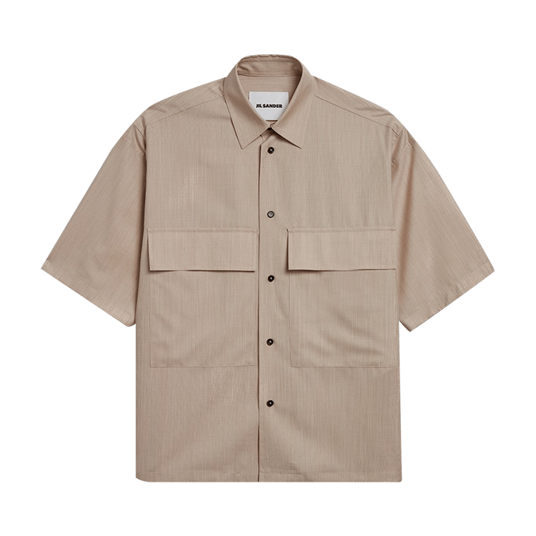 Jil Sander Button Down Collar Shirt "Medium Beige"