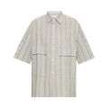 Jil Sander Short-Sleeve Shirt "Open Grey"