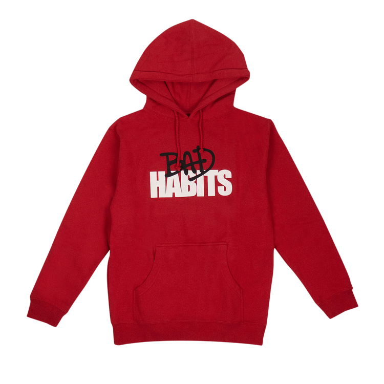 Vlone x Nav Bad Habits Drip Pullover Sweatshirt "Red"
