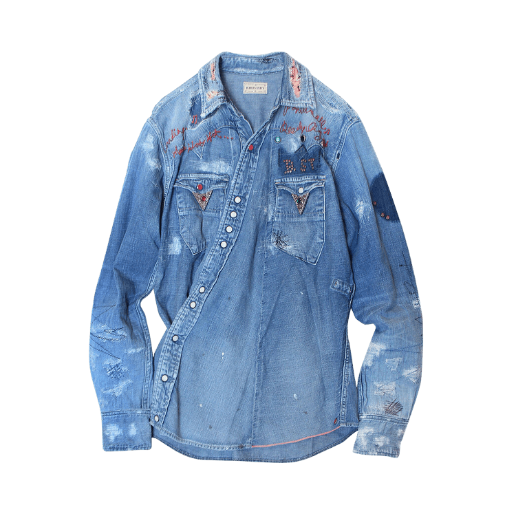 Kapital Sukiyaki Denim Western Shirt "Indigo"