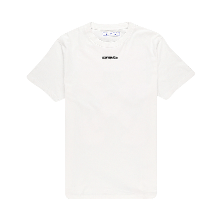 Off-White Marker Short-Sleeve Slim Tee "White/Blue"