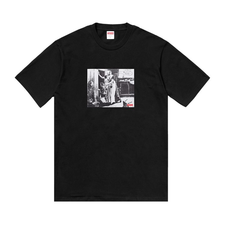 Supreme x Mike Kelley Hiding From Indians Tee "Black"