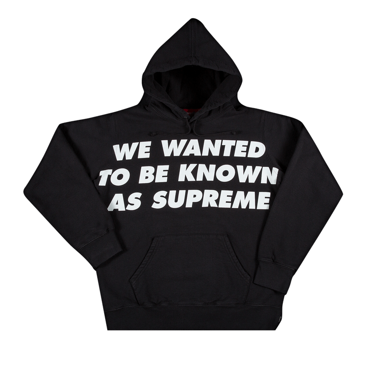 Supreme Known As Hooded Sweatshirt "Black"