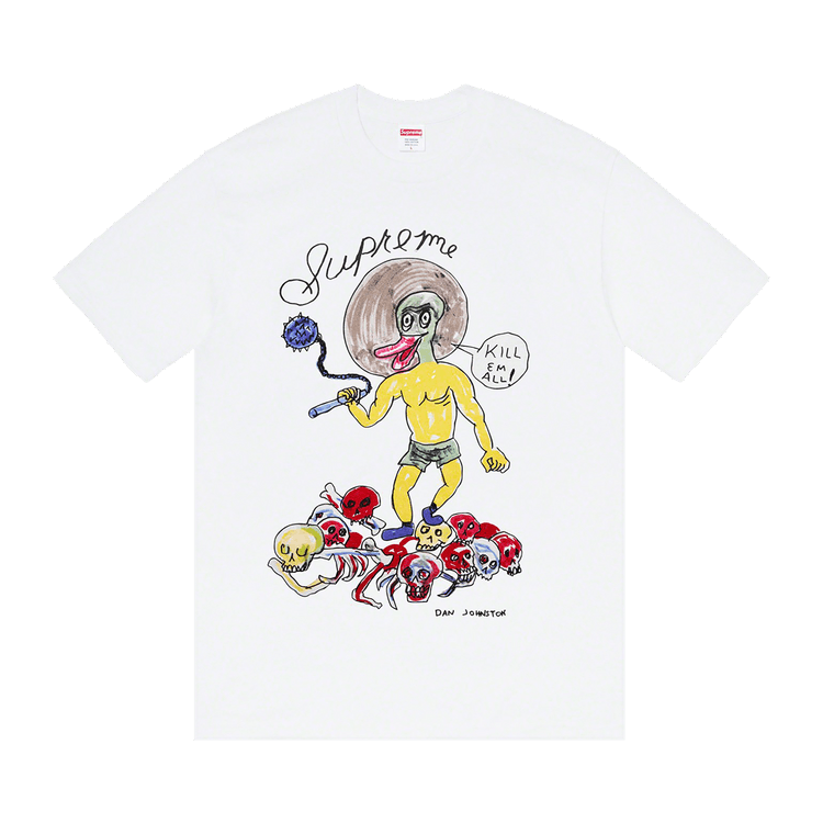 Supreme x Daniel Johnston Kill Em All Tee "White"