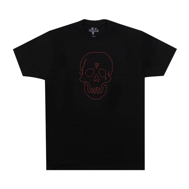Vlone x Neighborhood Skull Short-Sleeve T-Shirt "Black/Red"