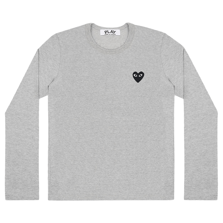 Comme des Garçons PLAY Heart Long-Sleeve Tee "Grey"