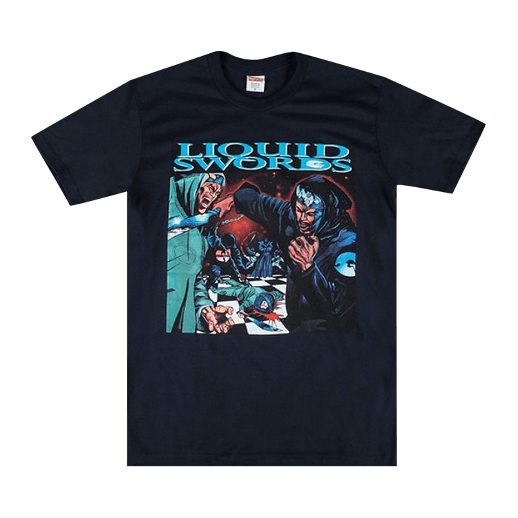 Supreme Liquid Swords Tee "Navy"