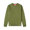 032C Logo Embroidered Crewneck Sweatshirt "Olive"