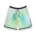 John Elliott Tie Dye Basketball Shorts "Sour Skittles"