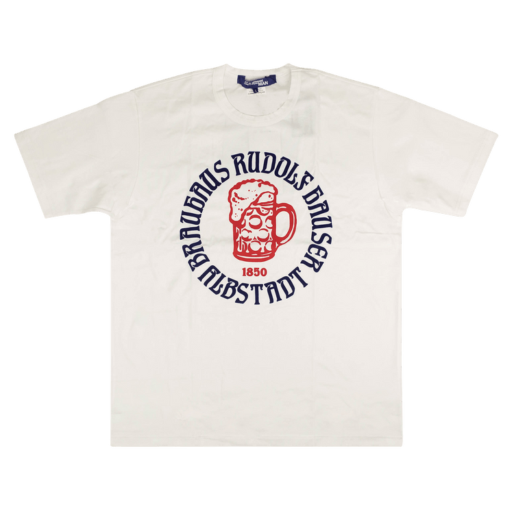 Junya Watanabe Beer T-Shirt "White"