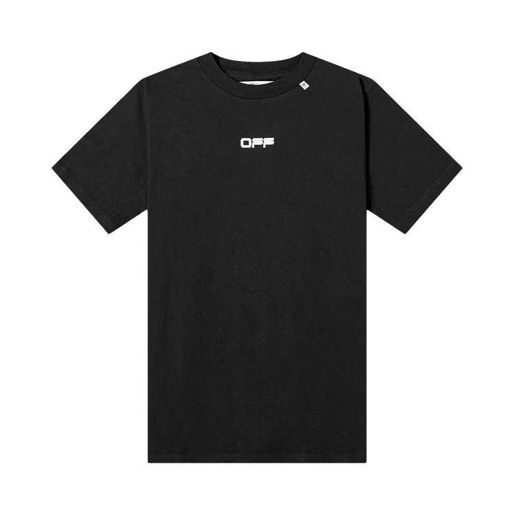 Off-White Caravaggio Square Short-Sleeve Slim Tee "Black/Multicolor"