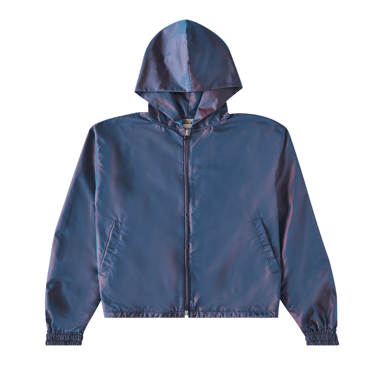 Fear of God Nylon Full Zip Hoodie "Blue Iridescent"
