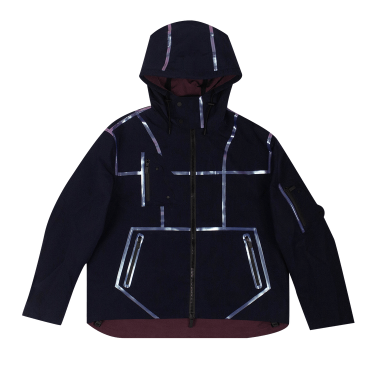 Dior Contrast Lines Saddle Pocket Jacket "Navy Blue"