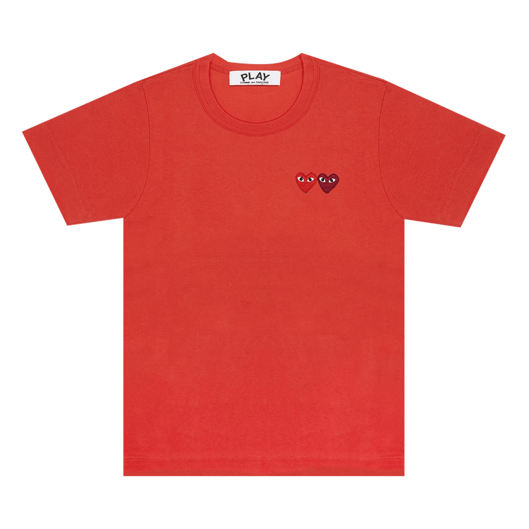 Comme des Garçons PLAY Double Heart T-Shirt "Red"