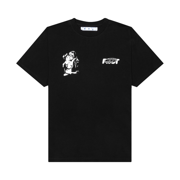 Off-White Kiss 21 Short-Sleeve Over Tee "Black/White"