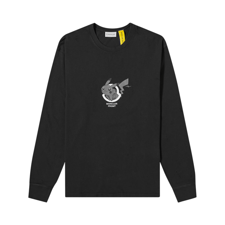 Moncler Genius 7 Fragment Pikachu Print Long-Sleeve Tee "Black"