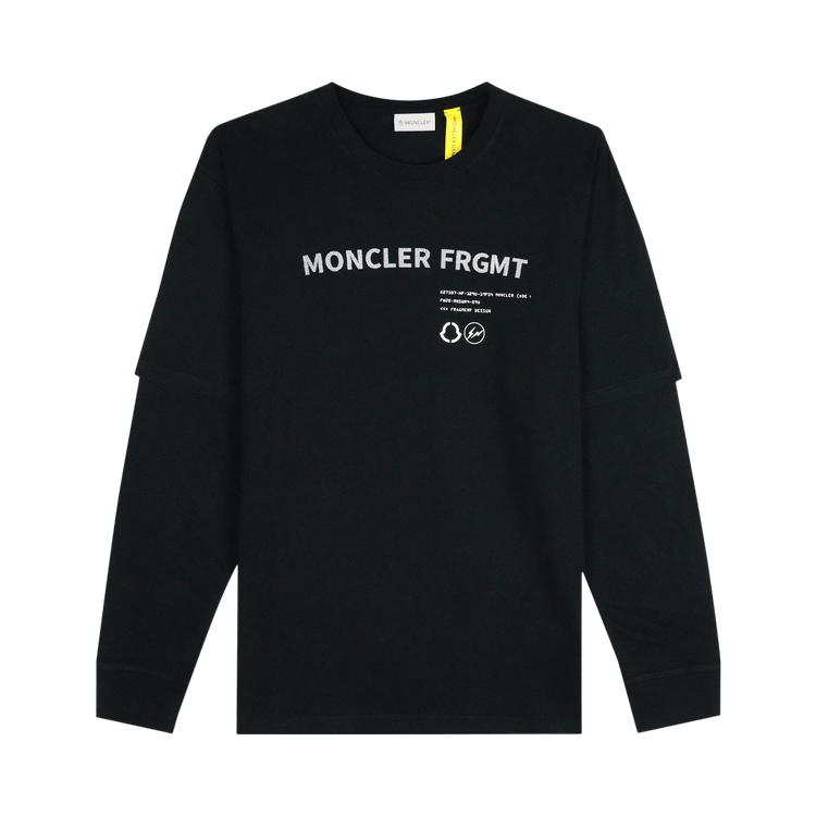 Moncler Genius 7 Fragment Logo Print Long-Sleeve Tee "Black"
