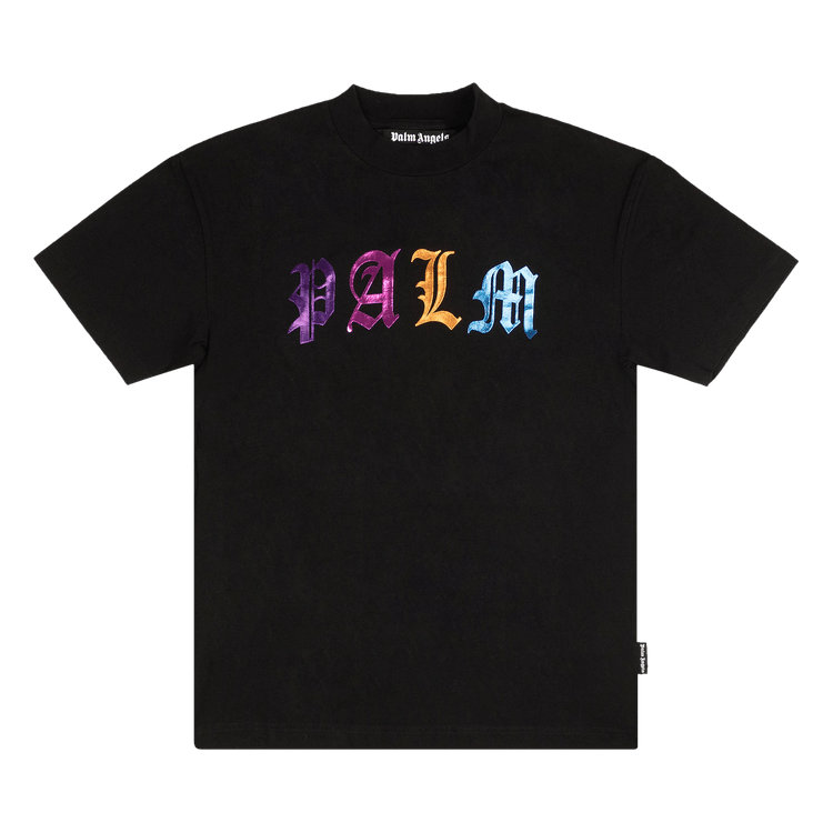 Palm Angels Gothic Logo Tee "Black/Multicolor"