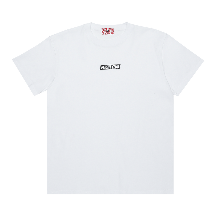 Flight Club Slant Logo Tee "White/Black"