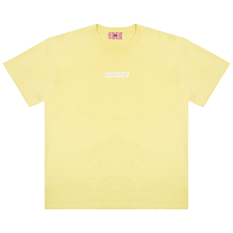 Flight Club Slant Logo Tee "Baby Yellow/White"