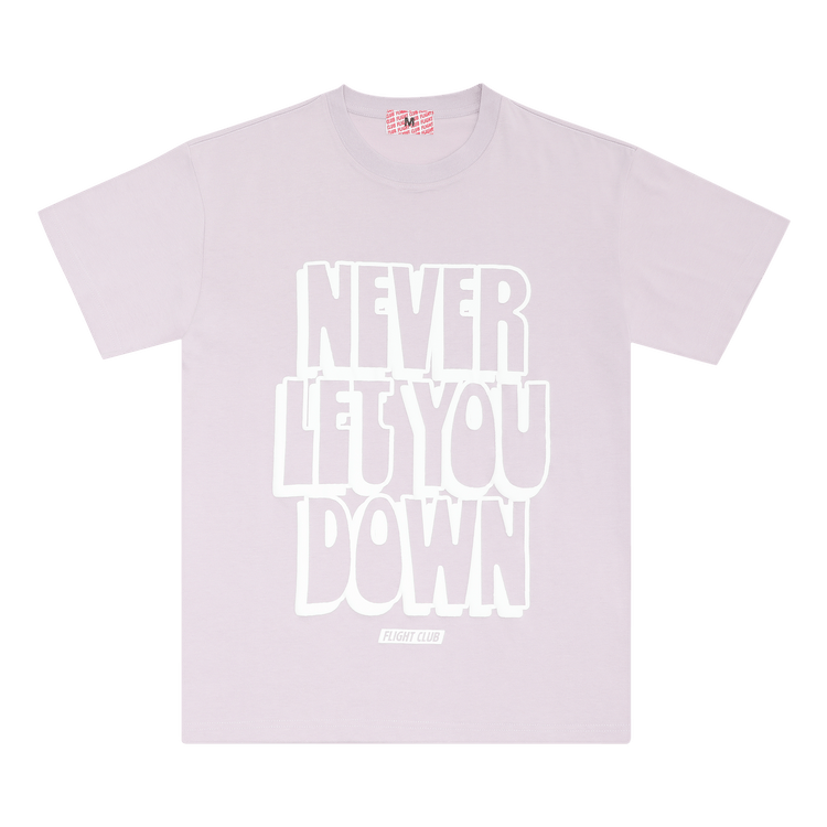 Flight Club Never Let You Down Tee "Baby Purple/White"