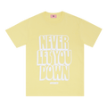 Flight Club Never Let You Down Tee "Baby Yellow/White"