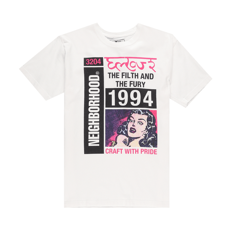 Neighborhood Tabloid 1 Tee "White"