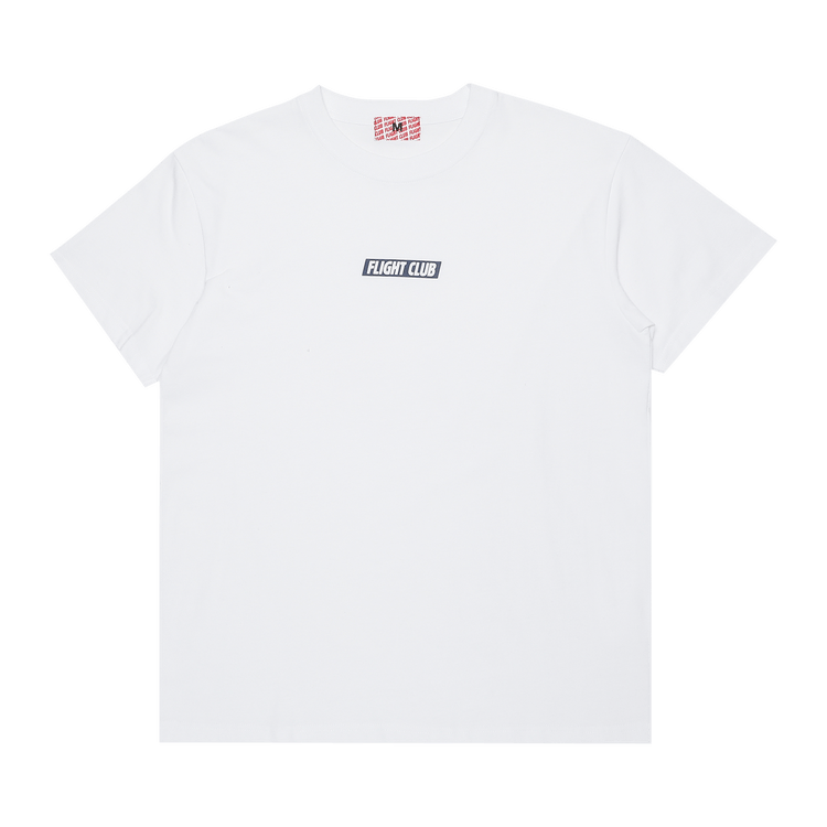 Flight Club Slant Logo Tee "White/Navy"