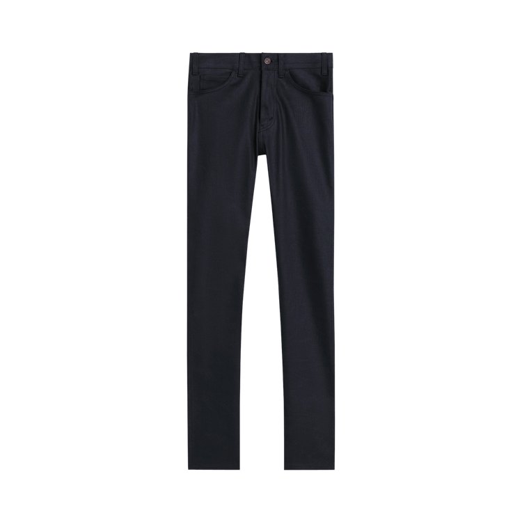 CELINE Skinny Pants Mid Waist In Stretch Denim "Pure Black"