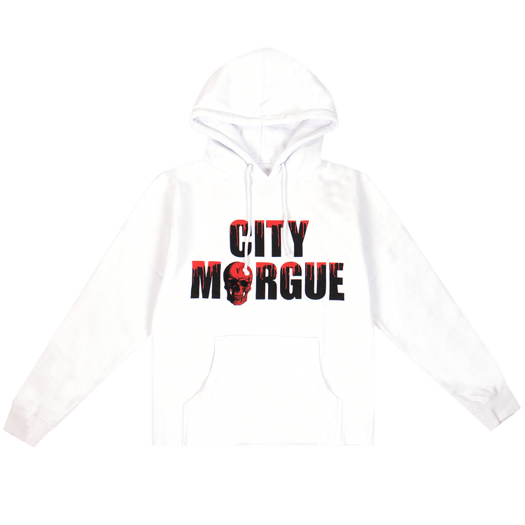 Vlone x City Morgue Dogs Pullover Hoodie "White"