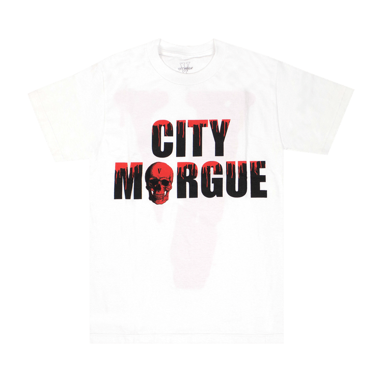 Vlone x City Morgue Drip Short-Sleeve T-Shirt "White"