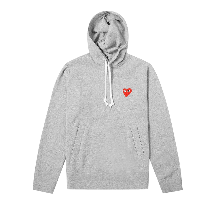 Comme des Garçons PLAY Heart Logo Pullover Hoodie "Grey"