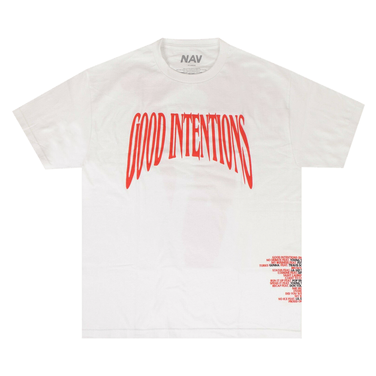 Vlone x Nav Good Intentions T-Shirt "White"