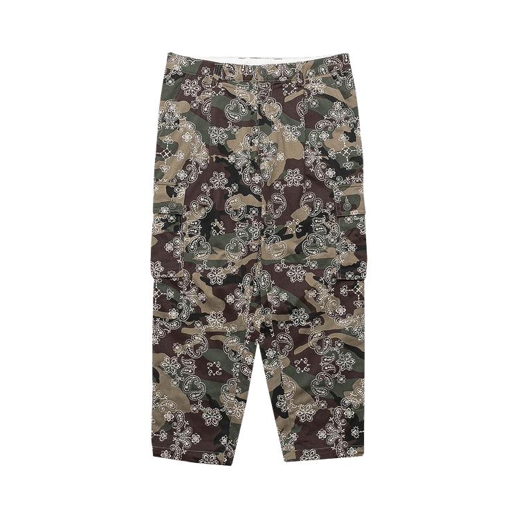 CLOT Embroidered Paisley 6 Pocket Pants "Camo"