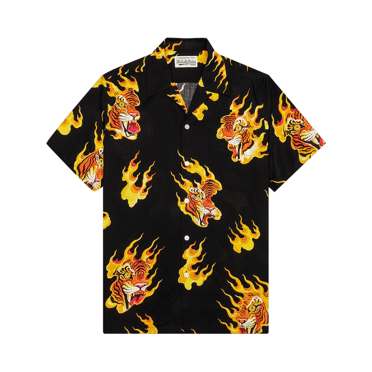 Wacko Maria Tim Lehi Short-Sleeve Hawaiian Shirt Type 3 "Black"