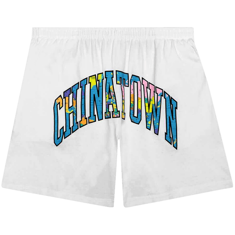 Chinatown Market Globe Arc 2.0 Sweatshorts "White"