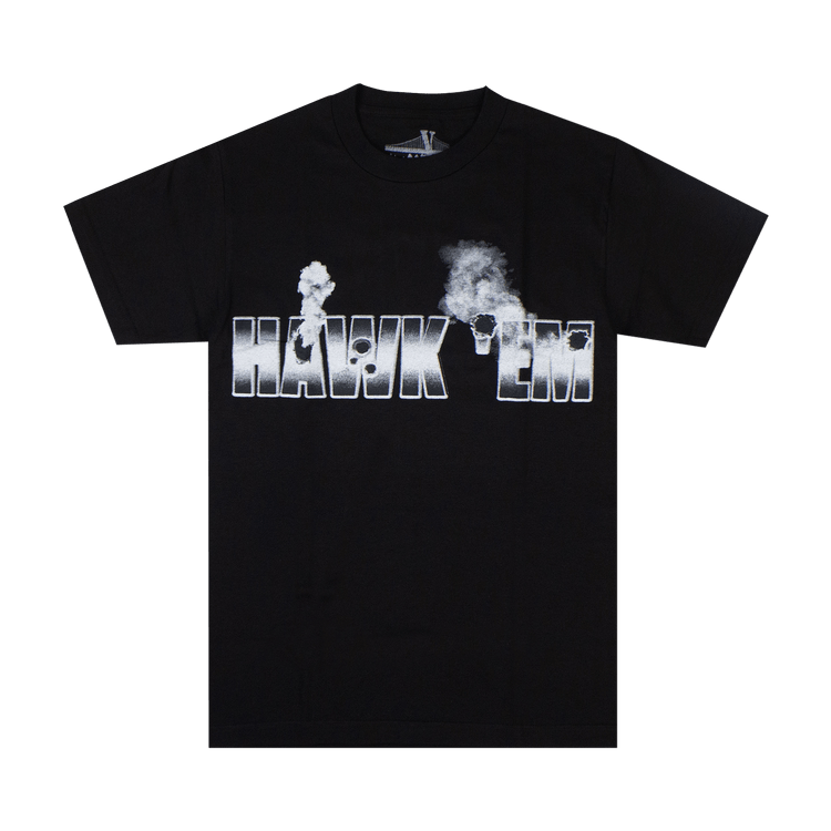 Vlone x Pop Smoke Hawk Em' Tee 'Black'