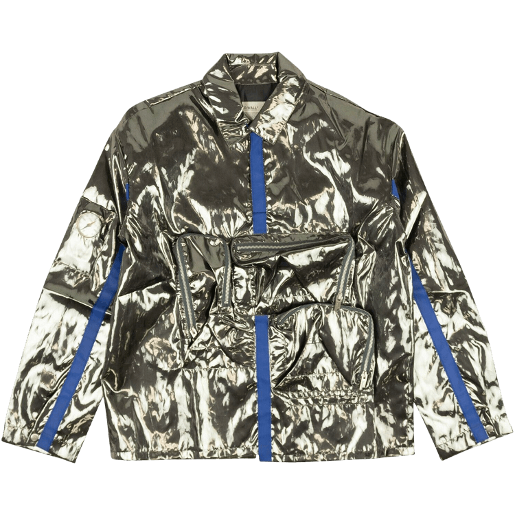 A-Cold-Wall* 3D Pocket Long-Sleeve Polo "Silver"