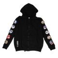 Off-White Patches Zip-Up Sweatshirt "Black"