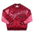 Supreme Contrast Script Varsity Jacket "Red"